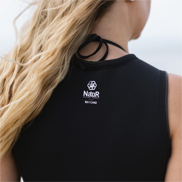 2026 Gul Womens Response Natur 3mm Front Zip Short Jane Wetsuit RE5306-BKBK - Black